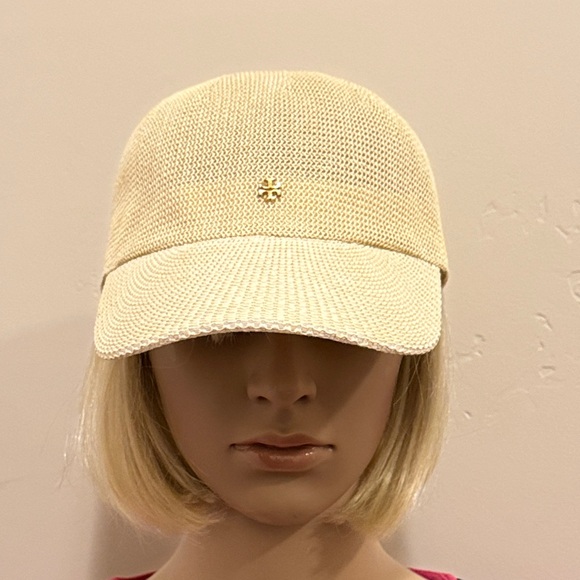 NEW✨Tory Burch Light Tan Woven Cap main image 4